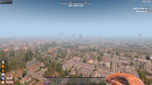 7 Days to Die Screenshot: High Up View of a Mega City