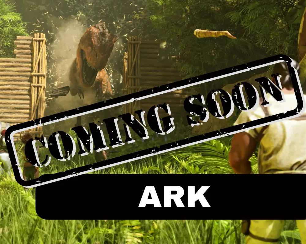 Ark game server coming soon banner.
