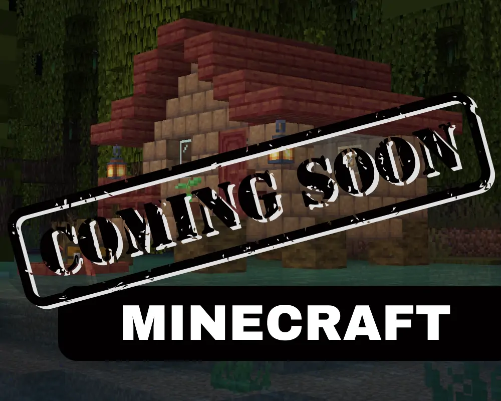 Minecraft game server coming soon banner.